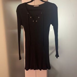 Zara Lace Front Long Sleeve Top